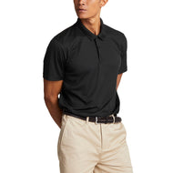 Lyle & Scott Tonal Sticked Tech Golf Polo Shirt - Jet Black