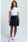 Cross Damen Solid Pleat Golf Skort – Marineblau