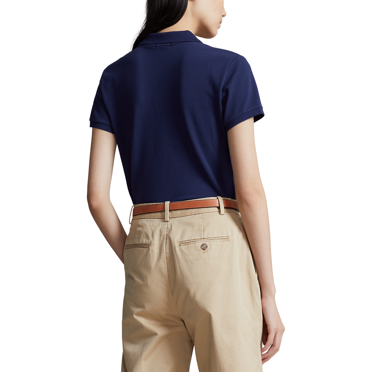 Polo Performance Ralph Lauren Frauen Baumwolle maßgeschneiderte Fit Polo -Hemd - Französische Marine