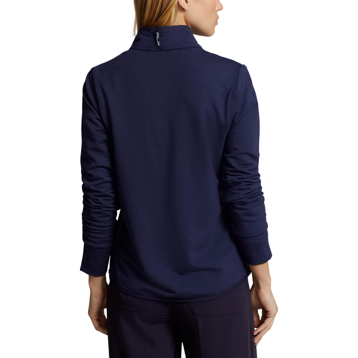 RLX Ralph Lauren Frauen coole Wolle Hybrid Performance Vollzipjacke - Französische Marine