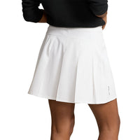 Rlx Ralph Lauren Frauen plissierte Aim Skort 17 " - Keramik Weiß