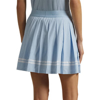 RLX Ralph Lauren 4 -Wege -Stretch -Falten -Golf -Skort - kalte Frühling/Keramik Weiß