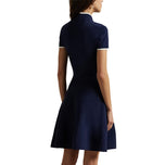 Rlx Ralph Lauren Viskose Pullover Kleid - Refined Marine