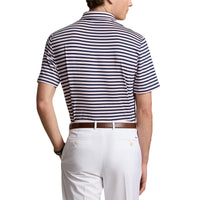 Rlx Ralph Lauren Streifen Leichter Luftstrom -Golfpolo -Hemd - Bad Pink Multi