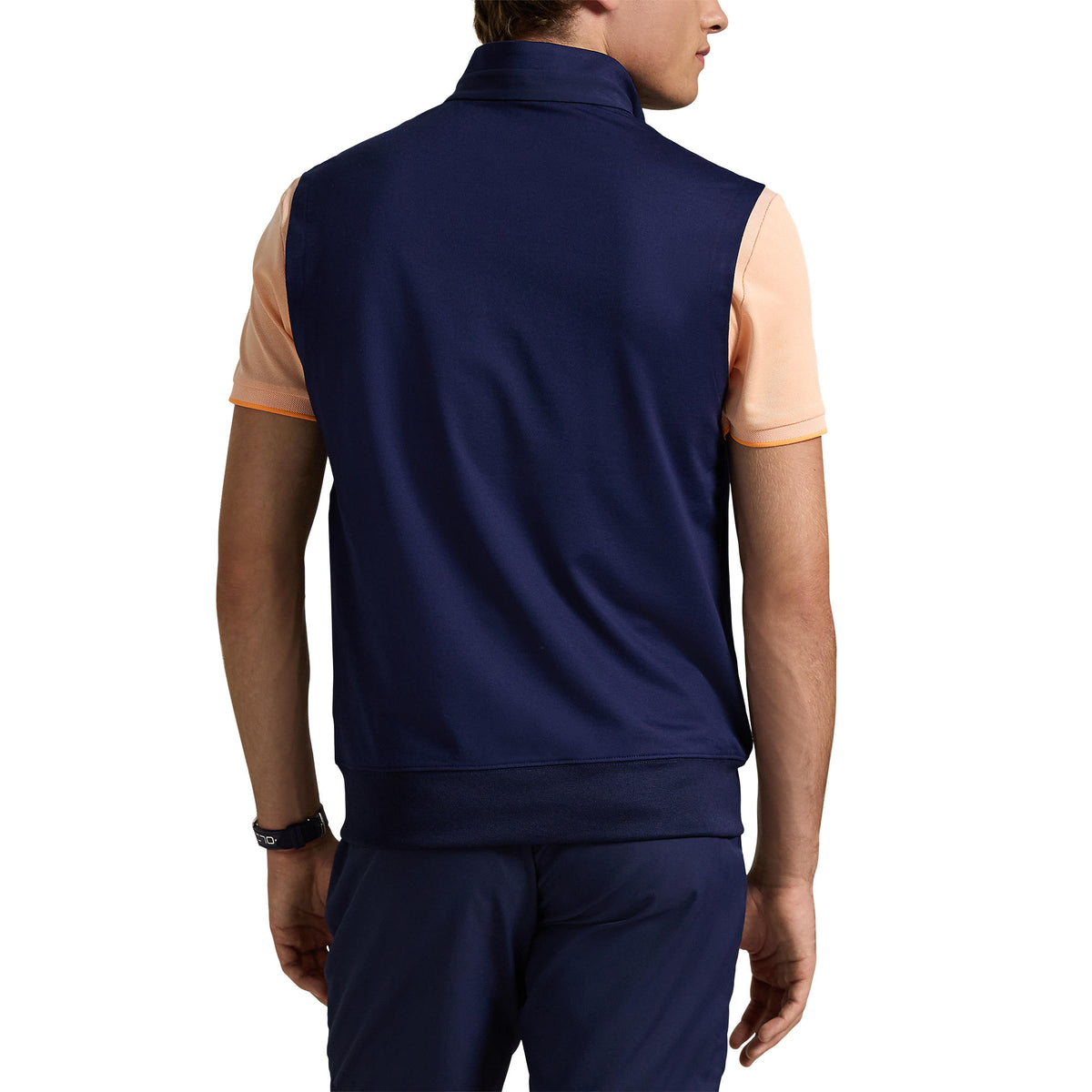 RLX Ralph Lauren Stretch Jersey Quarter Reißverschlussgolfweste - Raffinierte Marine