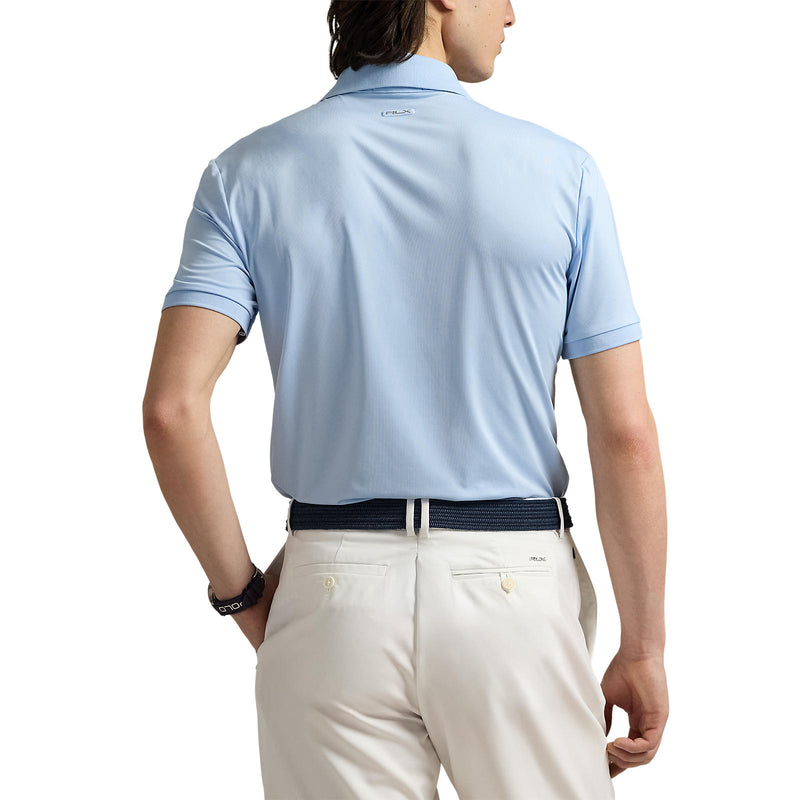 Rlx Ralph Lauren Leichtes Luftstrom -Jersey Golf Polo -Hemd - Büroblau