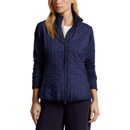 RLX Ralph Lauren Frauen coole Wolle Hybrid Performance Vollzipjacke - Französische Marine