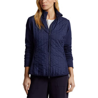 RLX Ralph Lauren Frauen coole Wolle Hybrid Performance Vollzipjacke - Französische Marine