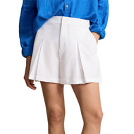 Rlx Ralph Lauren Frauen Performance Falten Golfshorts - rein weiß