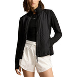 RLX Ralph Lauren Frauen hybrid Leistung Vollzipjacke - Polo Schwarz