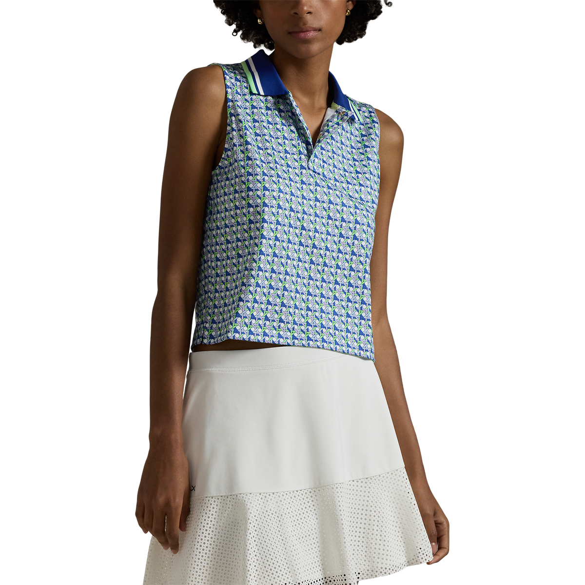RLX Ralph Lauren Frauen Stretch Trikot geschnittenes Golfhemd - Frühling Wicker