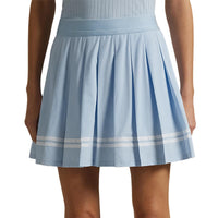RLX Ralph Lauren 4 -Wege -Stretch -Falten -Golf -Skort - kalte Frühling/Keramik Weiß