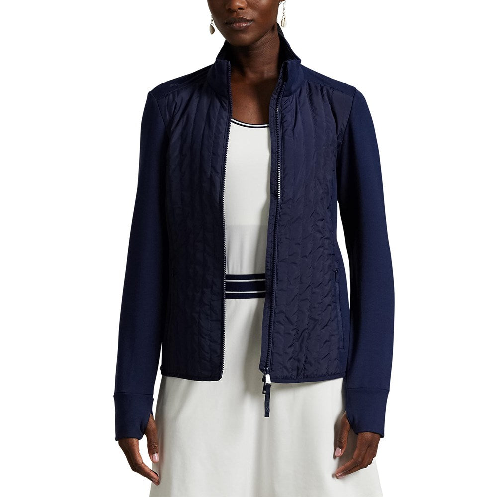 RLX Ralph Lauren Frauen coole Wollhybrid -Performance Vollzip -Jacke - Refined Navy