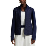 RLX Ralph Lauren Frauen coole Wollhybrid -Performance Vollzip -Jacke - Refined Navy