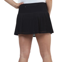 Ibkul Frauen 13 "Solid Mesh Golf Skort - Schwarz