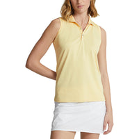 Rlx Ralph Lauren Frauen Tour Performance ärmellose Golfhemd - T -Bird Gelb