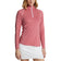 Rlx Ralph Lauren Frauen UV -Jersey 1/4 Reißverschlusspullover - Wüstenrose/reines Weiß
