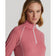 Rlx Ralph Lauren Frauen UV -Jersey 1/4 Reißverschlusspullover - Wüstenrose/reines Weiß