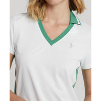 Rlx Ralph Lauren Women's Tour Pique - reines Weiß/Floß Grün