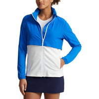 Rlx Ralph Lauren Frauen Hybrid Full Reißverschluss Golfjacke - Spa Royal/Pure White
