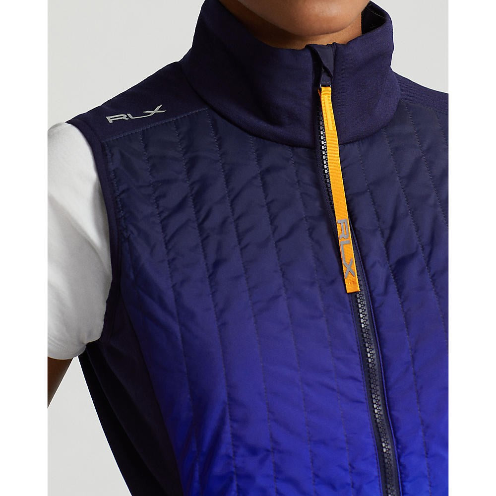 Rlx Ralph Lauren Frauen gesteppt Hybrid Vollzip -Weste - Active Ombre