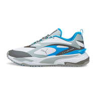 Puma GS -schnelle Stachel -Golfschuhe - Puma White/Steinbruch/Ozean Drive