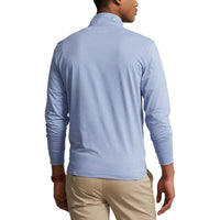 Polo Performance Ralph Lauren Half Zip Peached Jersey - Pulverblau Heather