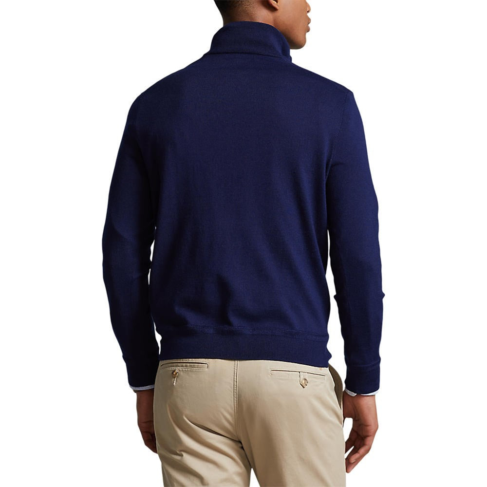 Polo -Golf Ralph Lauren Halbzip -Strick - französische Marine