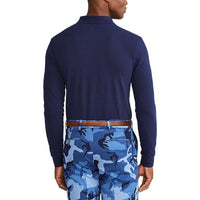 Polo Golf Ralph Lauren Cotton Pique Performance Langarmpolo - französische Marine/Rot