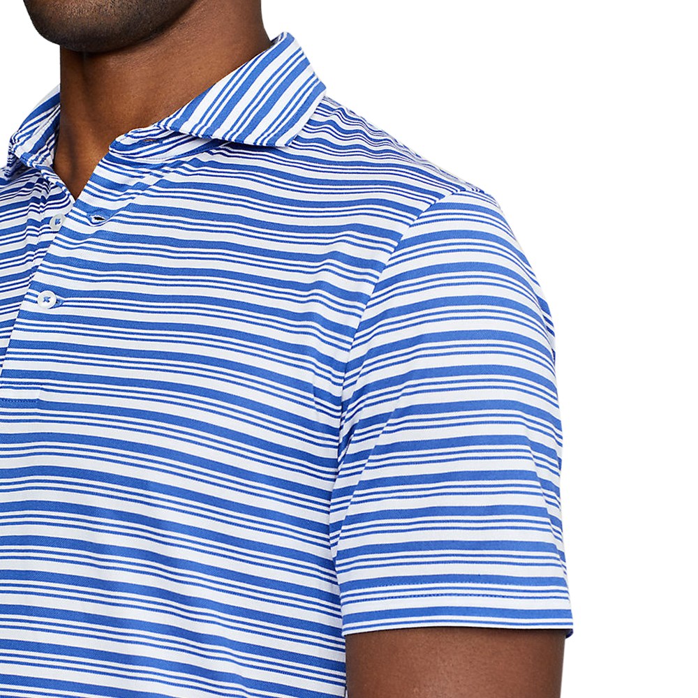 Polo Golf Ralph Lauren Tour Pique Stripe Polo -Hemd - Liberty/Weiß