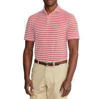 Polo Golf Ralph Lauren Tour Pique Stripe Polo -Hemd - Steuerbord rot/weiß