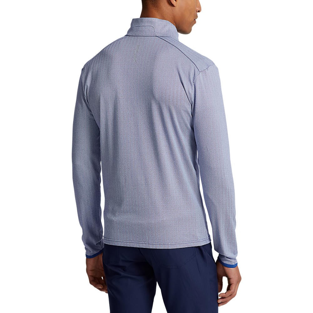 RLX Ralph Lauren Fahrer Luxus -Trikot -Pullover - Marinefischgräten