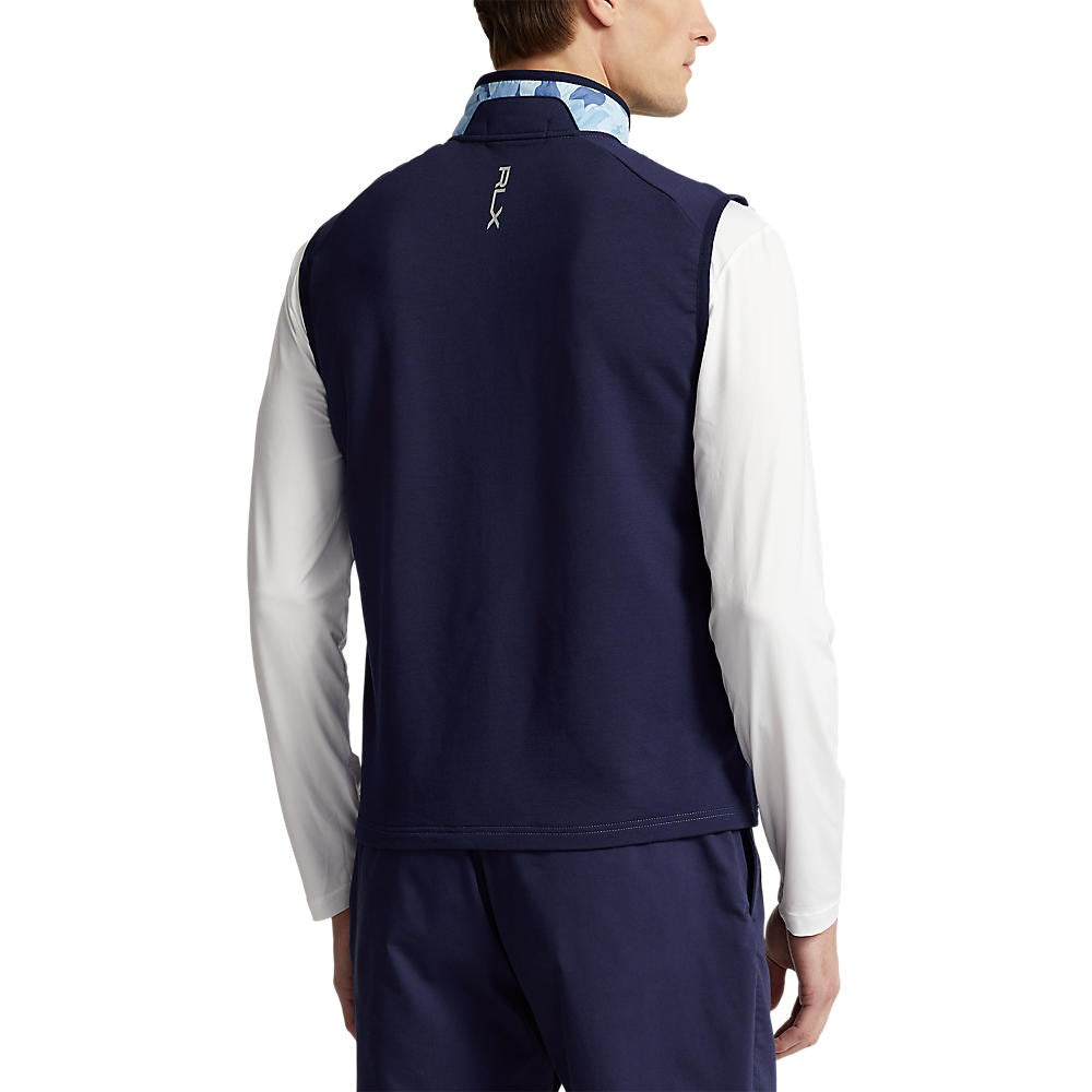 RLX Ralph Lauren Full Reißverschluss Hybrid Golfweste - Französische Marine/Mid Blue Camo
