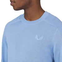 Castore Strick Golf Crew Hals - Himmel