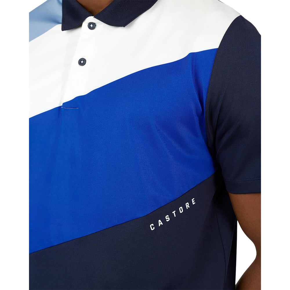 Castore Colourblock Golf Polo Shirt - Mitternachtsmarine