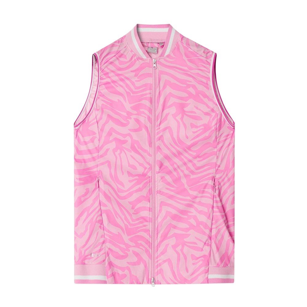 Cross Damensturmgolfweste - rosa Zebra