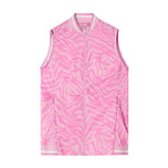 Cross Damensturmgolfweste - rosa Zebra