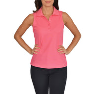 Glenmuir Frauen Jenna ärmelloses Golfhemd - Sorbet