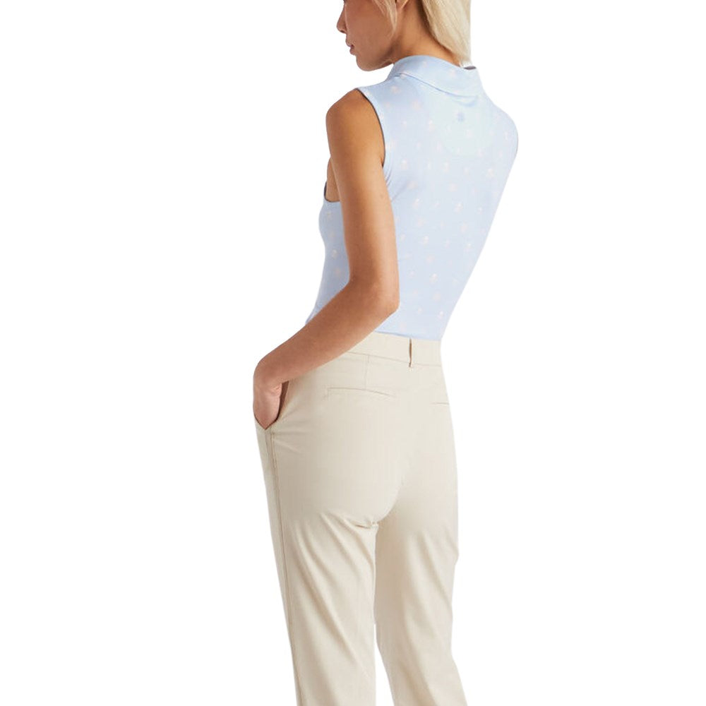 G/Fore Damen RGB Tech Jersey Ärmellose Golf Polo -Hemd - Sky