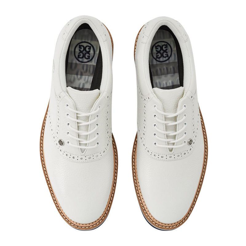 G/Vordertonal Sattel Gallivanter breite Golfschuhe - Schnee/Twilight