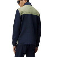 J. Lindeberg Martino Quilt Hybrid Wasserschutzgolfjacke - Ölgrün