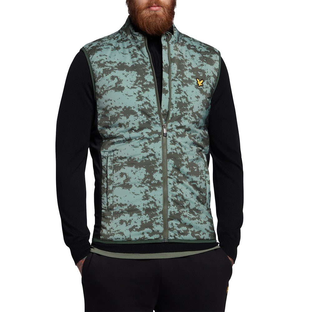Lyle & Scott Seafoam Gilet - Kaktus grün / stonewall grün