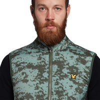Lyle & Scott Seafoam Gilet - Kaktus grün / stonewall grün