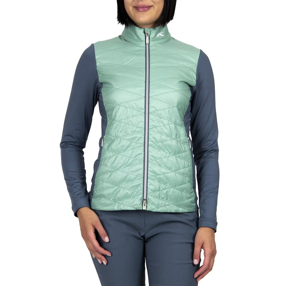 Kjus Frauen -Retention -Golfjacke - Mineral/Stahlblau