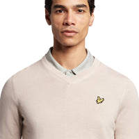 Lyle & Scott Golf Merino Mischung gegen Nackenpullover - Pink Taupe