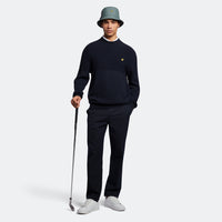 Lyle & Scott Samenstich Mischnackenpullover - Dark Navy