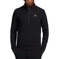 Lyle & Scott Golf Windschutzscheibe 1/2 Zip Midlayer - Jet Black
