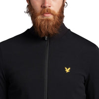 Lyle & Scott Golf Windschutzscheibe 1/2 Zip Midlayer - Jet Black