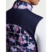 Peter Millar Frauen verschmelzen Hybrid wasserfeste Golfjacke - Marine Picknick Blumen