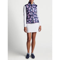 Peter Millar Frauen verschmelzen Hybrid wasserfeste Golfjacke - Marine Picknick Blumen